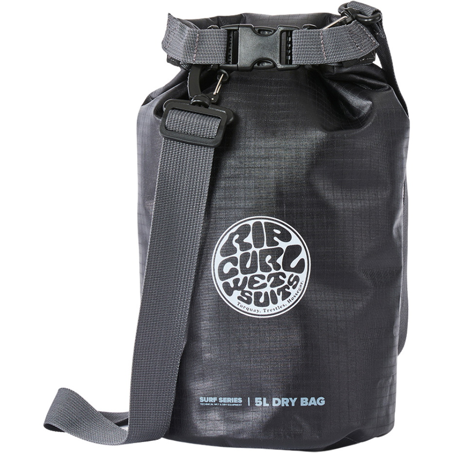2026 Rip Curl Surf-Serie 5L Fass-Barren-Tasche 174MUT - Black / Grau